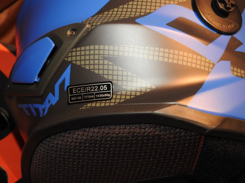 Casco CKX Titan Air Flow Backcountry invierno azul alfombrilla SIN gafas incluidas talla M Foto 4 de 4