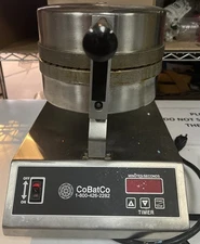 CoBatCo Ice Cream Waffle Cone Baker Maker Machine MD10SSE-L Roller Pestle