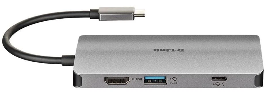 D-LINK - Hab USB-C Multiport dengan LAN & Pembaca Kad SD, 3x USB-A USB-C HDMI - Image 3 of 4