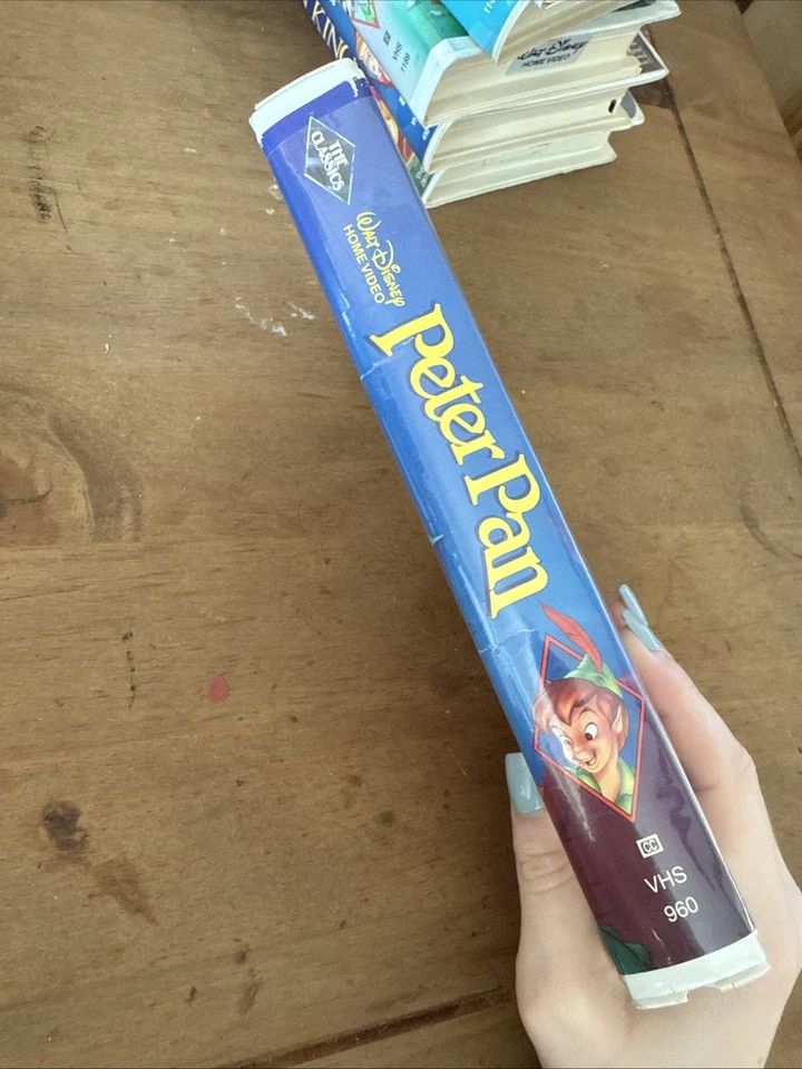 PETER PAN-WALT DISNEY CLASSIC- BLACK DIAMOND VERSION #960(VHS, 1990) RARE Foto 2 de 4