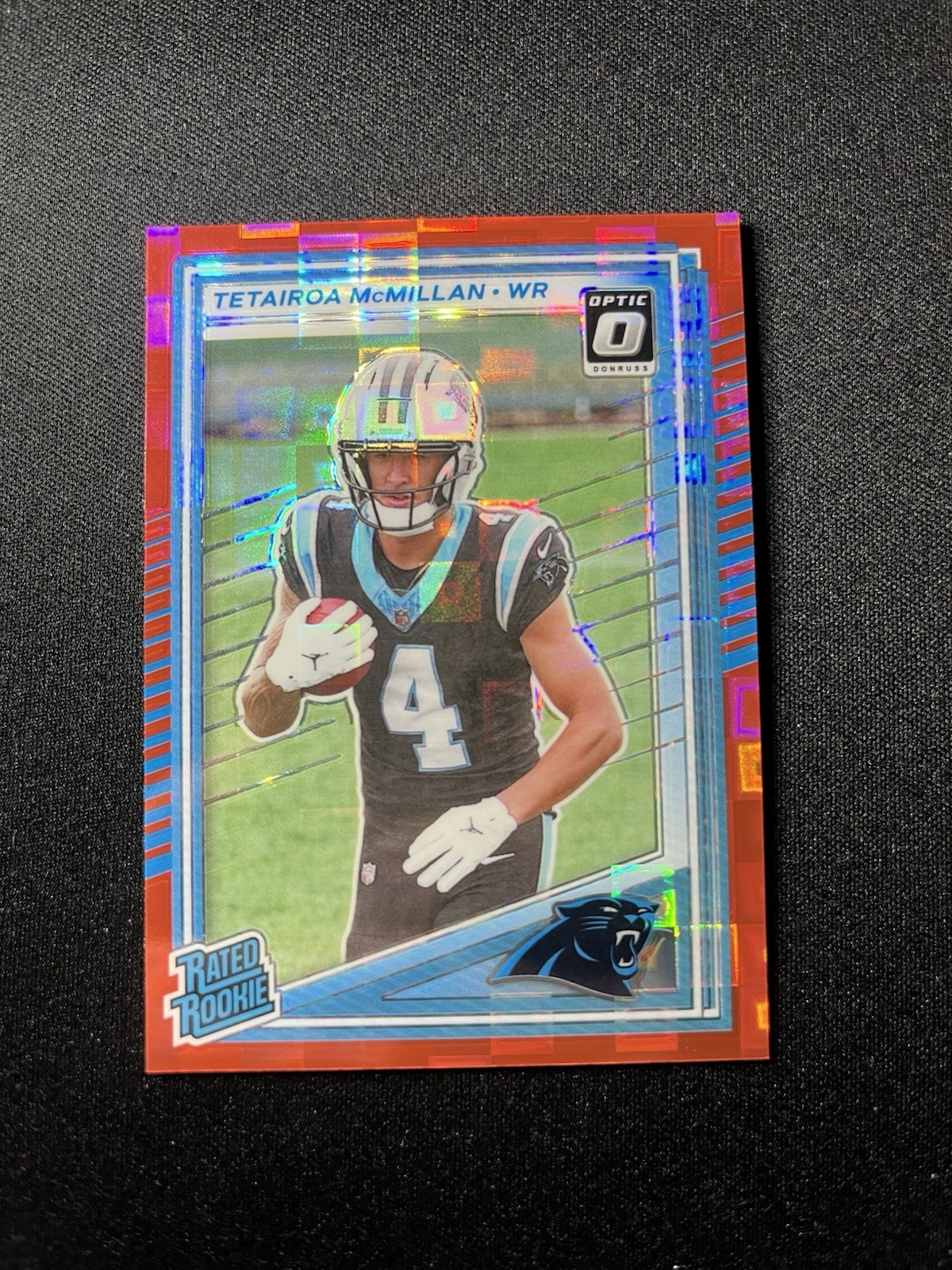 2025 Panini Donruss Rated Rookie Tetairoa McMillan#314 Optic Preview Red Pandora