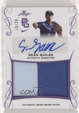 2017 Leaf Perfect Game National Showcase Purple 13/20 Sean Guilbe Patch Auto 1j8
