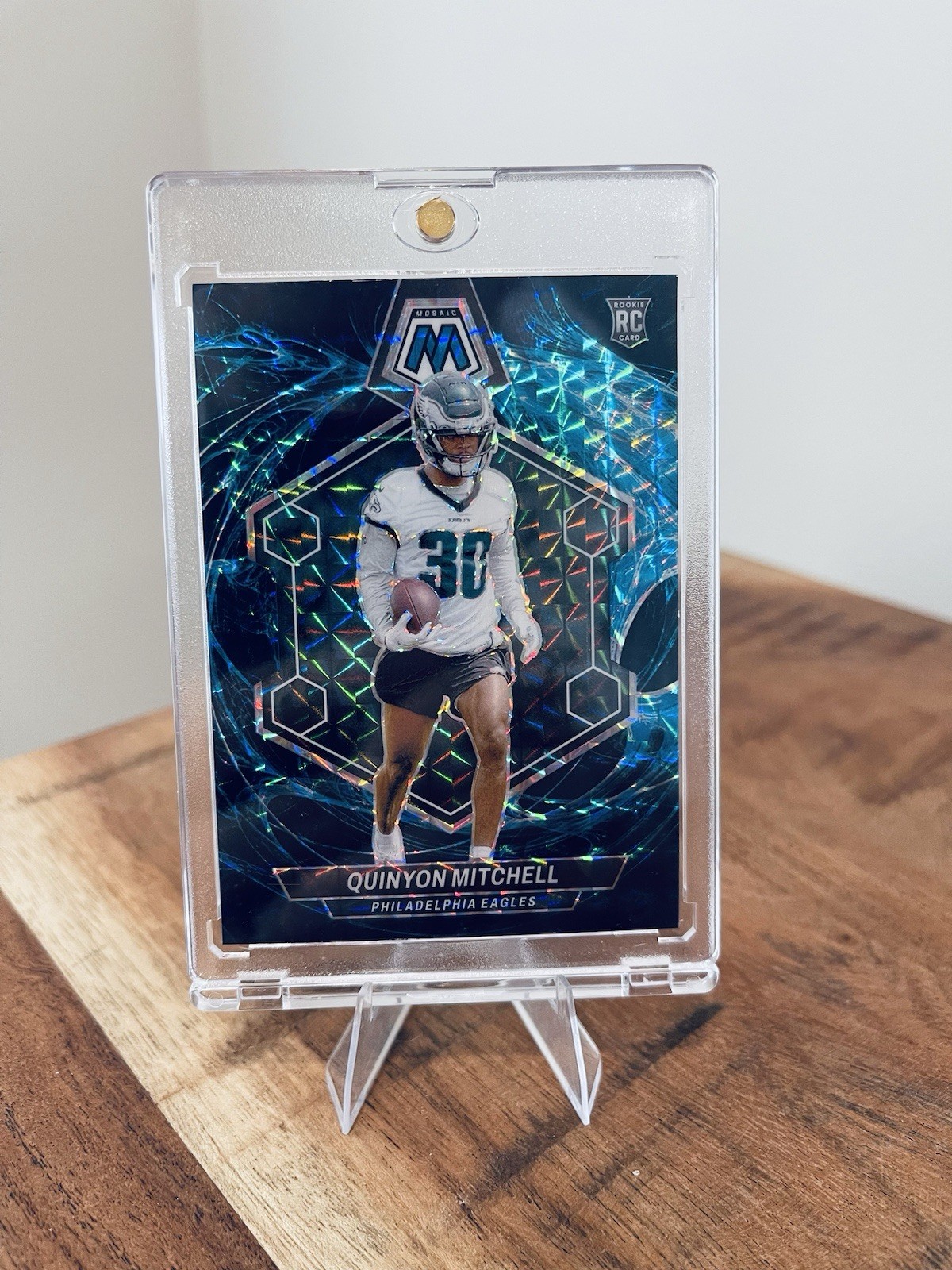 2024 Panini Mosaic Quinyon Mitchell Genesis Mosaic Prizm #322 SSP RC EAGLES