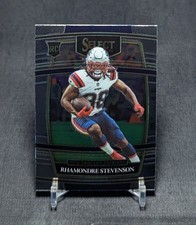 Rhamondre Stevenson Concourse Rookie RC 2021 Select Card 75 New England Patriots. rookie card picture