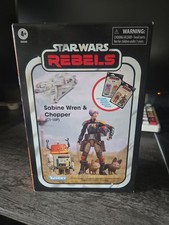 SABINE WREN & CHOPPER 3.75  STAR WARS REBELS VINTAGE COLLECTION EXCLUSIVE SEALED