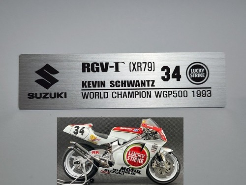 Suzuki 1/12 Bike MotoGP Metal Name Plate Plaque for Tamiya Hasegawa Minichamps - Picture 2 of 10
