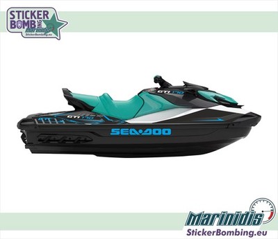Custom Stickers set for ''Sea-doo Gti Se 170-2022-2024 Blue''