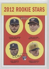 2012 Topps Heritage Rookie Stars Tommy Milone Steve Delabar Tom Luis Marte 1g9