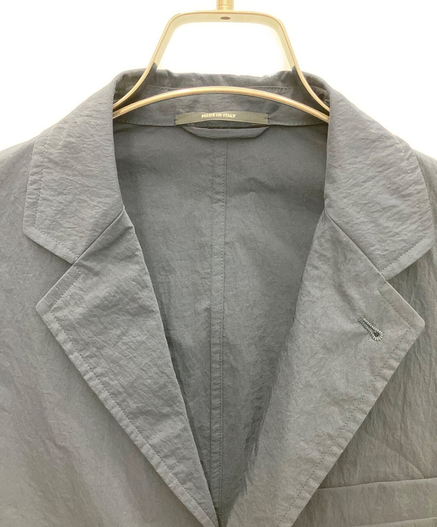 HERMES Nylon Polyester Tailored Jacket G19983K Na… - image 3