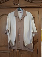 Vintage 1950s Tailored By McGregor  Colour Blick Camp Collar Shirt Size L