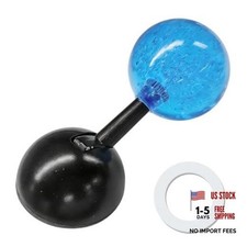 Car Joystick Push to Start Button Cover, Metal Engine Start Stop Button Blue