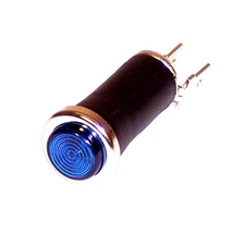 Blue Indicator Light, 5/8 Diameter, 3/8 lens, Sold each Dunebuggy & VW