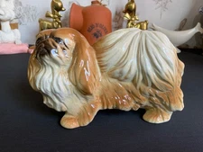 Vintage COOPERCRAFT Pekingese Dog Figurine 17cm x 10cm x 7cm VGC