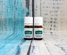 LOT OF 2 - Young Living Peppermint Vitality 5 ml Essential Oil NEW/SEALED
