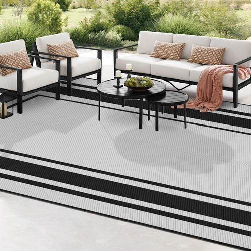 Outdoor Rug 5x8 Ft Waterproof Plastic Straw Rugs for Patio,RV,Beach,Camping, ... - Picture 7 of 7