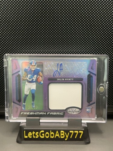 2024 PANINI CERTIFIED JALIN HYATT #FFMS-38 RPA FRESHMAN FABRIC 10/10 - Picture 3 of 4
