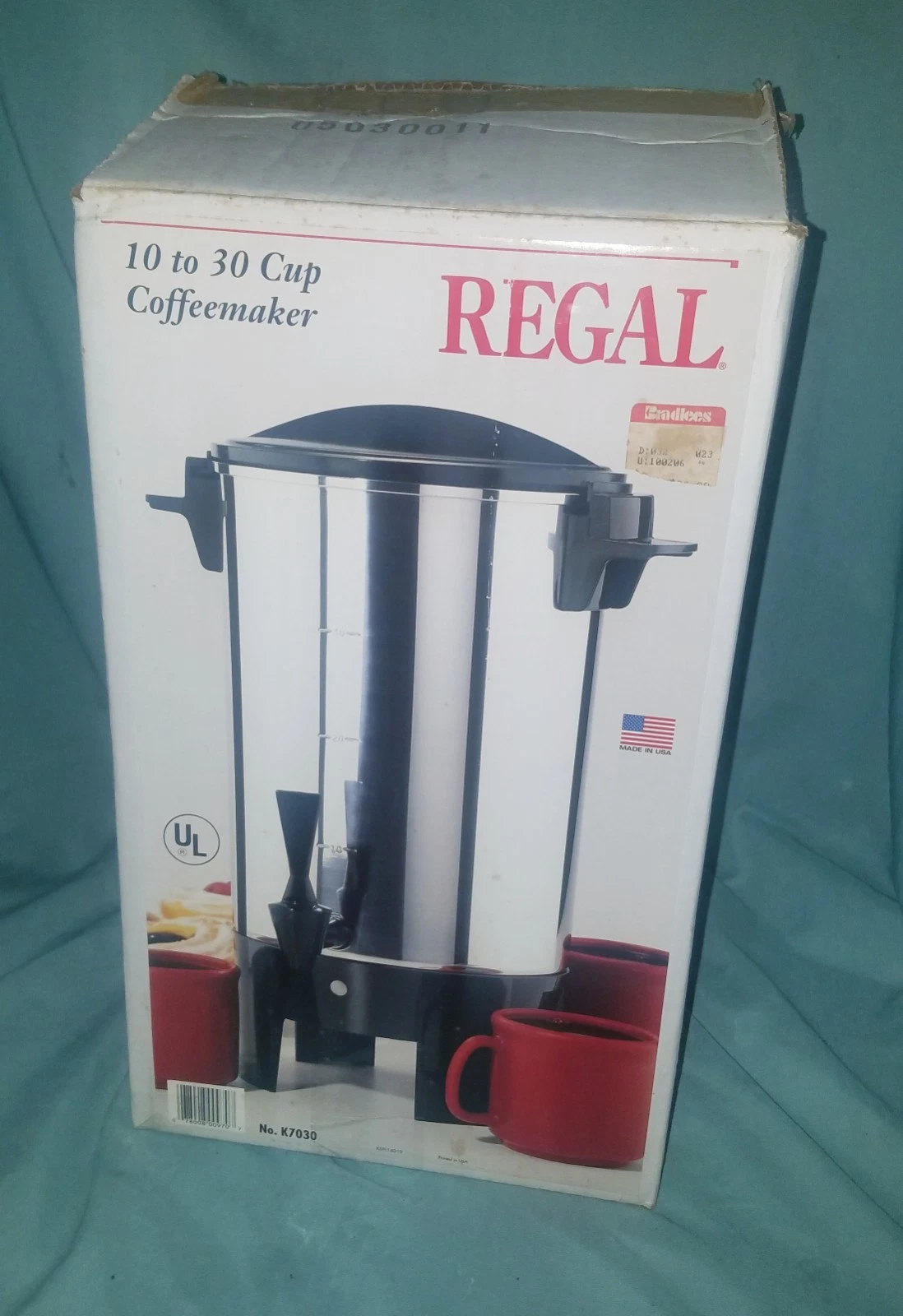 Regal 10-30 Cup Coffee Maker Urn Good Condition With Original Box