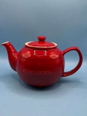 Mason Cash & Co Heritage Red Ceramic Teapot with Infuser