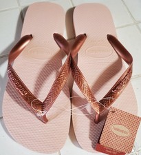 HAVAIANAS Slim II Women's Ballet Rose Pink 11-12 USA Flip-Flop Sandals 41-42 NEW