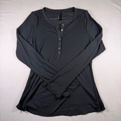 SKIMS  Ribbed Long Sleeve Henley Top Women's Size 2X