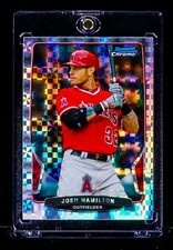 Josh Hamilton RARE CHECKERBOARD REFRACTOR INVESTMENT CARD Los Angeles Angels SP