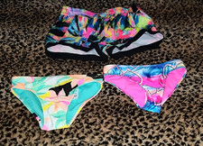 3 Piece Set Girl's Bikini Bottom and Short Size XS 4-5 