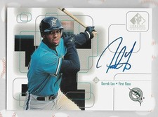 DERREK LEE 1999 UPPER DECK ON CARD AUTOGRAPH AUTO CARD #DL MLB STAR! CUBS