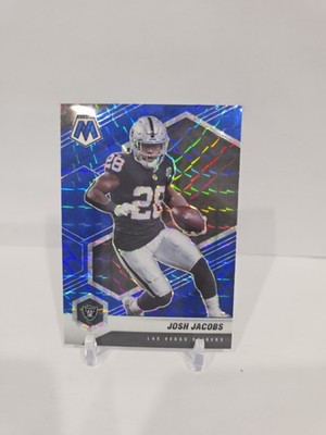 2021 Panini Mosaic #235 Josh Jacobs Prizm Blue #/99