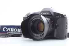  MINT w/ Hood  Canon EOS-1 35mm SLR Film Camera  EF 50mm f/1.8 II From JAPAN