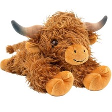 4lbs Highland Cow Weighted Stuffed Animals, 22inch Giant Highland Cow Gift ...