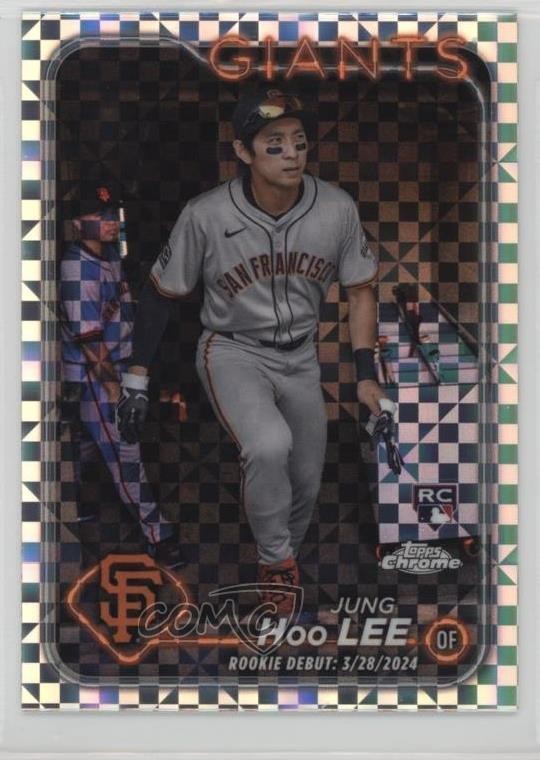 2024 Topps Chrome Update Debut X-Fractor Jung-Hoo Lee Jung Hoo Rookie RC 19yg
