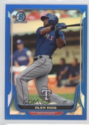 2014 Bowman Chrome Blue Refractor 42/250 Alex Rios #94 0a1