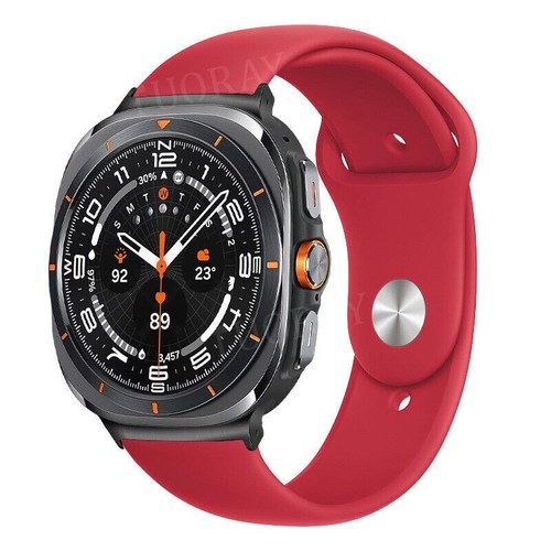 For Samsung Galaxy Watch Ultra 47mm 2024 Soft Sport Silicone Strap Band Bracelet - Picture 7 of 25