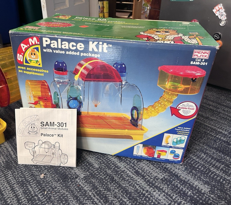 VINTAGE Penn-Plax S.A.M. Palace Kit SAM-301 Hamster Cage. READ DESC
