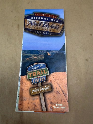 North Dakota Official Highway Map 2005-2006 Travel Map Lewis & Clark