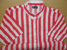 Vintage Ruddock Bros Shirtmakers Striped Shirt Short Sleeve 2XL NEW Made In USA