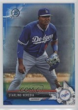 2017 Bowman Chrome Prospects Blue Refractor 46/150 Starling Heredia #BCP226 0c6