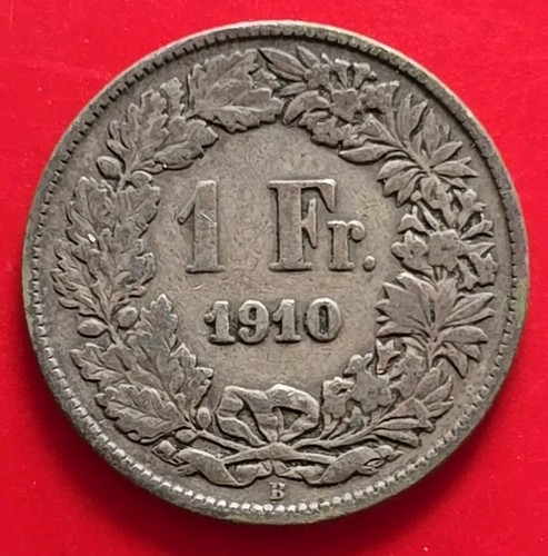 1910 Switzerland 1 Franc - Picture 2 of 3