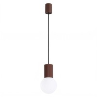 Pendelleuchte Glas Aluminium Braun Blendarm Satiniert G9 Ø12 Cm HäNgelampe KüChe