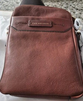 THE BRIDGE HAND- ODER SCHULTERTASCHE Leder Braun