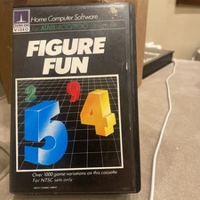 Atari 400/800 Figure Fun Cassette Complete in box