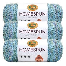  3 Pack Lion Brand Yarn Homespun Yarn Windsor