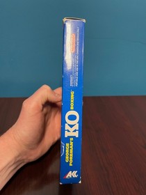 NES George Foreman's KO Boxeo - PROBADO - CIB P&oacute;ster Caja Espuma Manual Nintendo