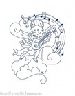 Valentine Angels 10 Machine Embroidery Designs on Cd 4 sizes Outline Stitches