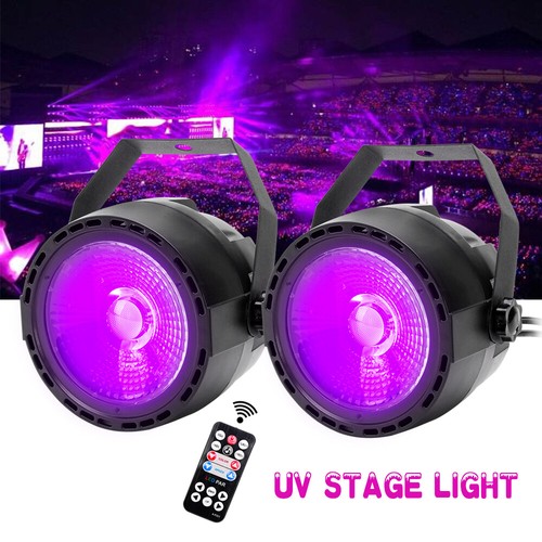 1/2/4x 50W Schwarzlicht UV COB LED DMX Party Bühnenlicht Strahler Fernbedienung - Bild 12 von 13