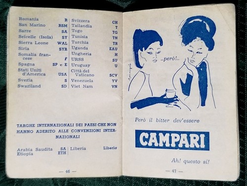 CAMPARI PREZIOSO 1967 VADEMECUM LIBRETTO PUBBLICITARIO COSTANTINO FERENZI LOGO - Foto 9 di 18