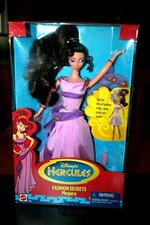 Bambola Megara Vintage 1996 Disney Hercules Fashion Secrets - Nuova con scatola