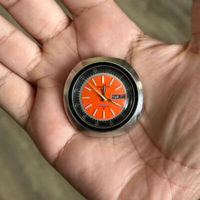 1972年 seiko5 ヴィンテージ セイコー5 6119-6400 Classic Vintage Orange 1970s Seiko 5 Sports 21 Jewels 6119