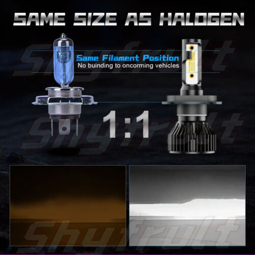 4PCS For 1980-1988 Chevrolet-Monte Carlo SS 4x6"-Hi/Lo Beam LED Headlights- - Foto 10 di 19