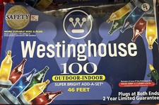 2 Vintage Westinghouse 100 Christmas Light Sets Outdoor Indoor 46 Feet